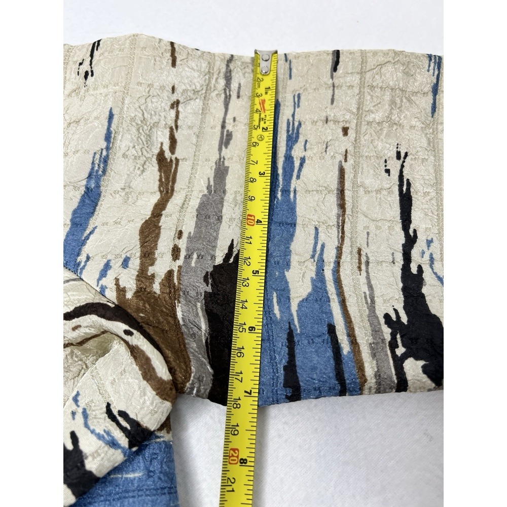 IC By Connie K Tunic Jacket Womens Medium Cream Blue Multicolor Lightweight USA - Picture 14 of 14
